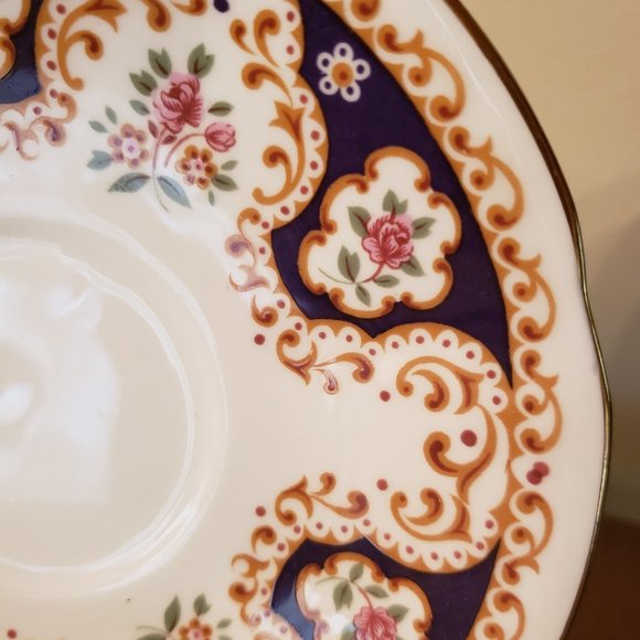 Vintage Rosina Fine Bone China Cups & Saucers lot of 3 EUC - Picture 11 of 12